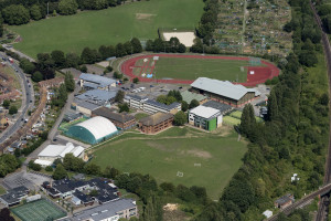 Arial shot of canterbury